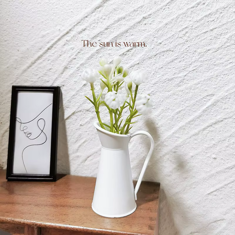 Service à thé miniature, modèle de théière jouet, scène de balcon de jardin, accessoires pour maison de poupée, mini-récipient à fleurs, vase