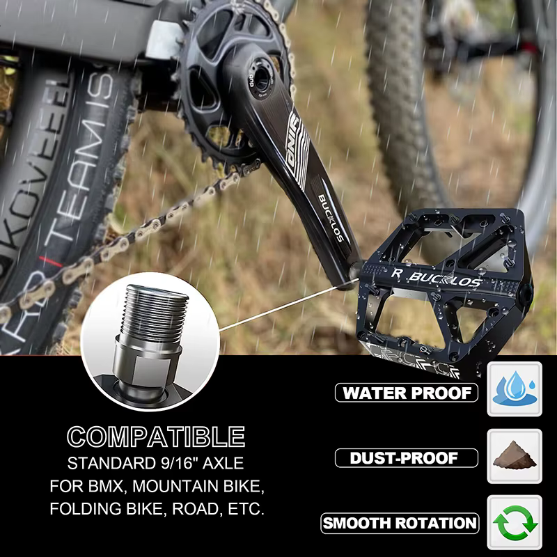 BUCKLOS pédale de vélo plate-forme
