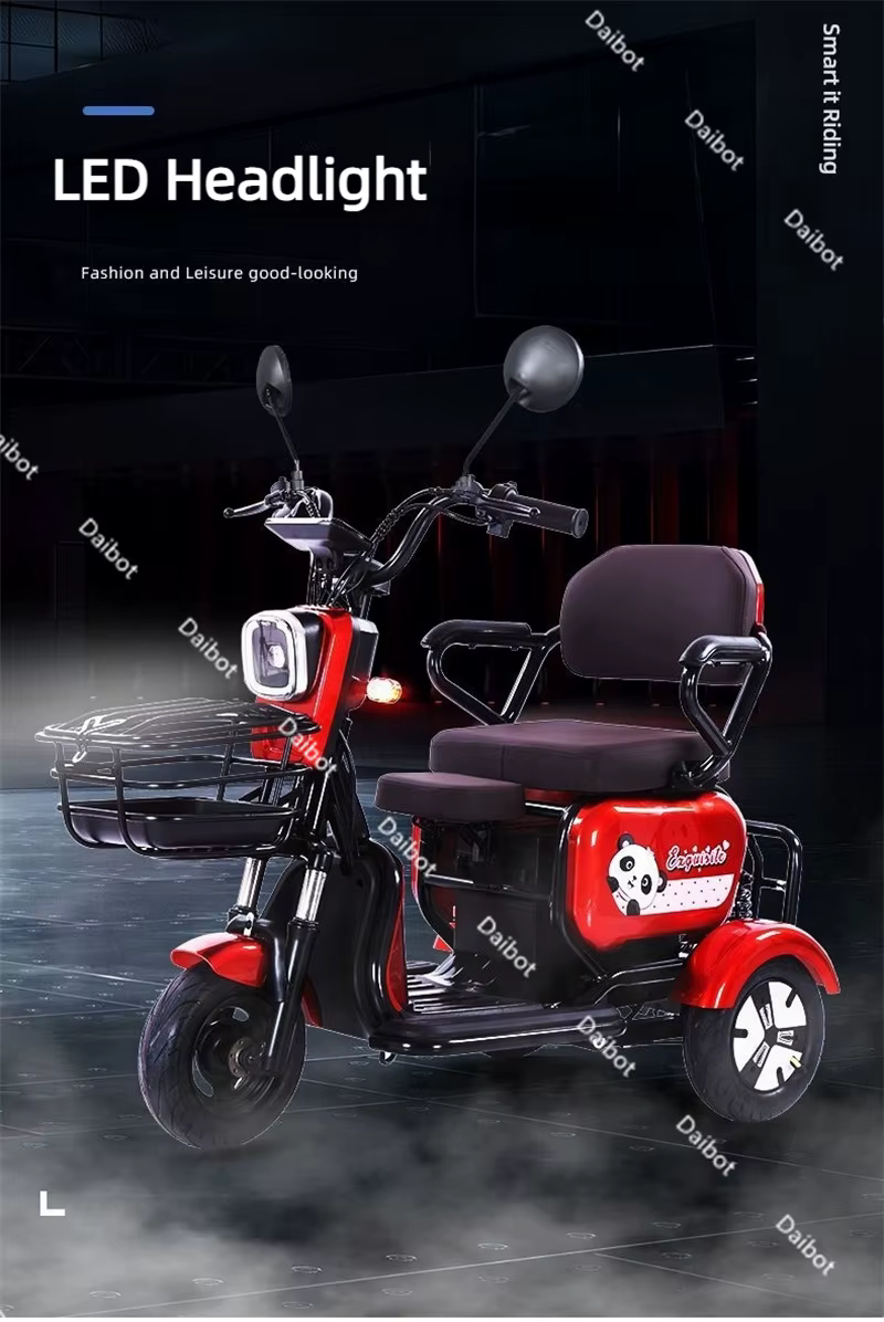Scooter de mobilité à 3 roues pour personnes âgées et handicapées