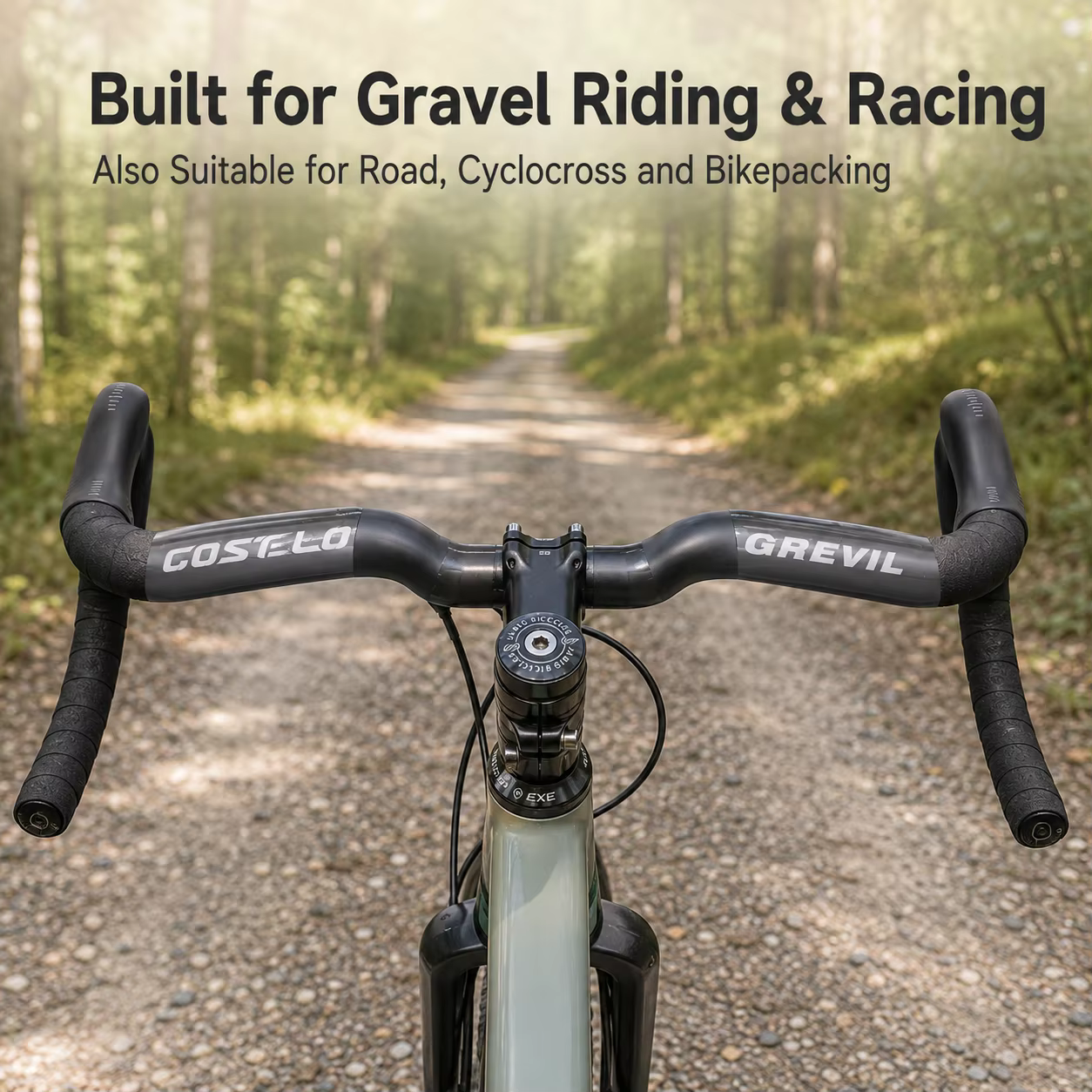 Guidon de vélo de gravier en carbone GREVIL T1000