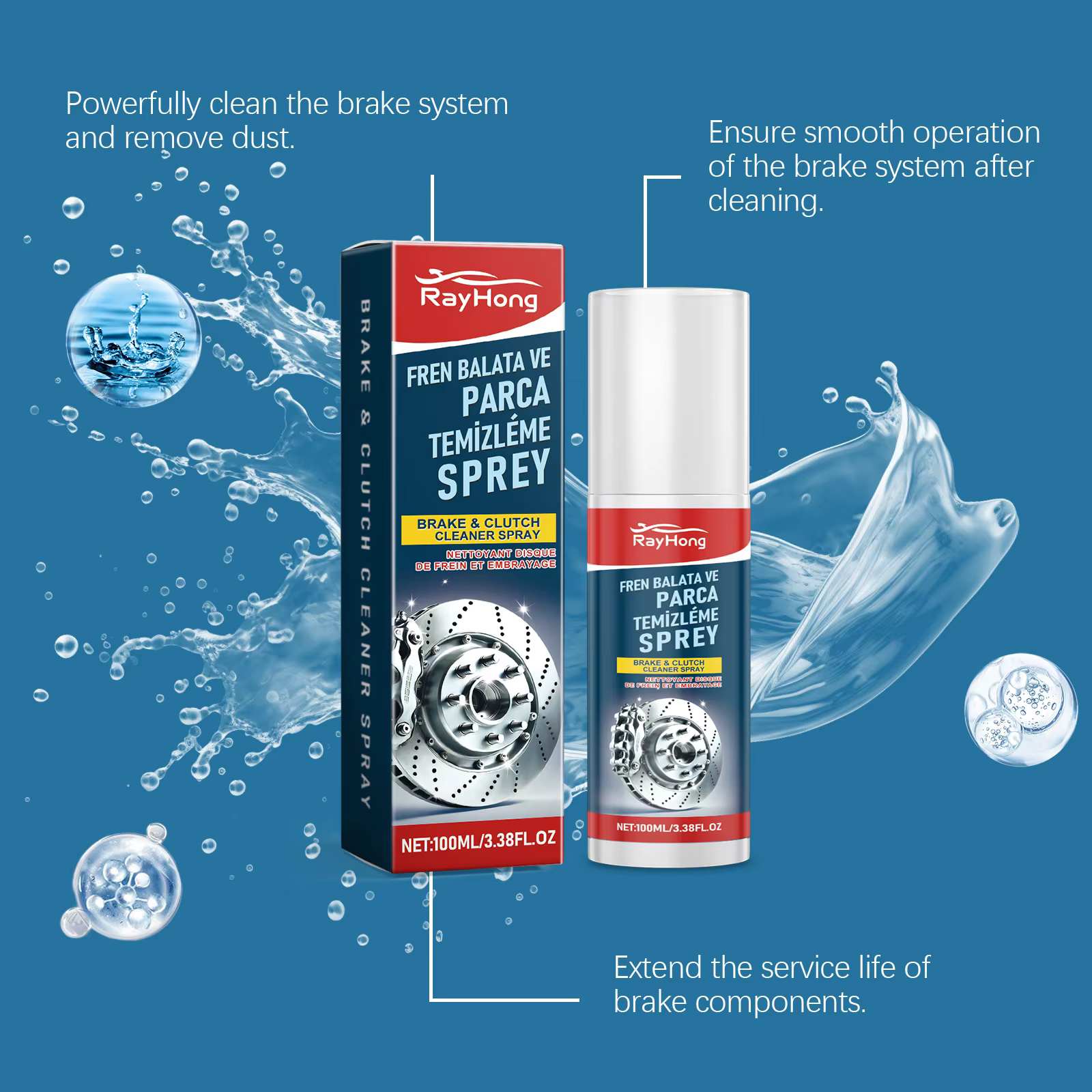 Nettoyeur de freins en Spray