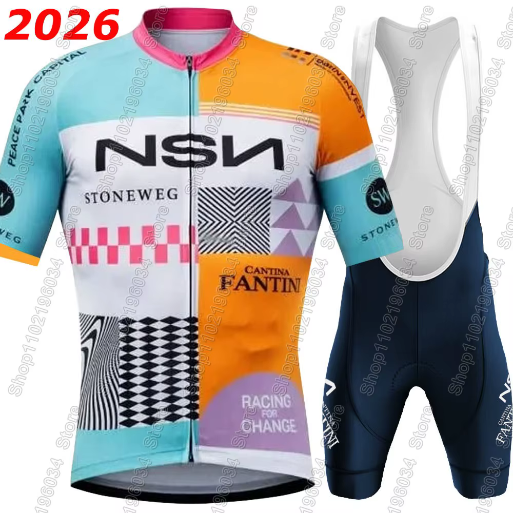 NSN Team 2026 Maillot de cyclisme ensemble été hommes vêtements de vélo chemises