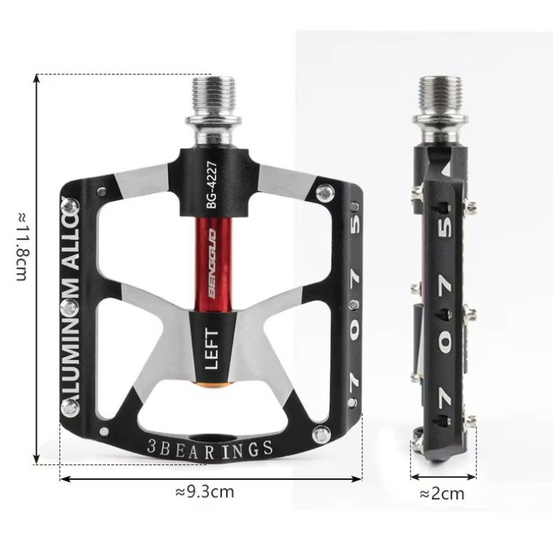 Pédales de vélo à triple roulement