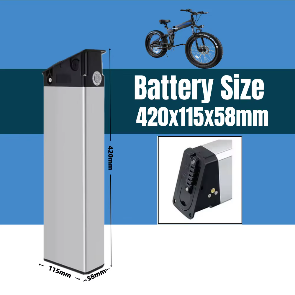 Batterie de remplacement pour vélo Li-ion 48V 52V 15Ah 17.5Ah