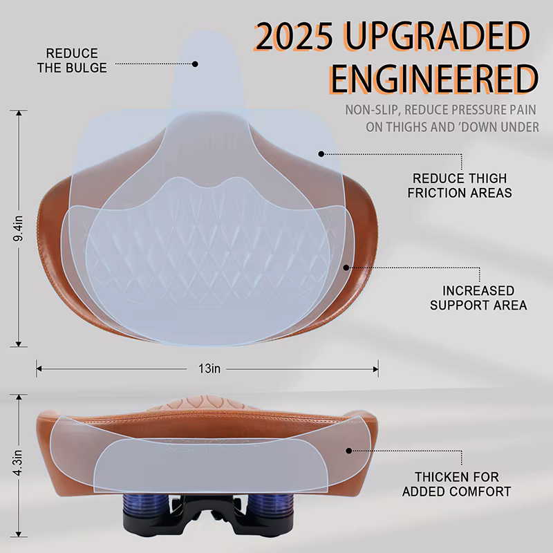 Selle de vélo surdimensionnée BUCKLOS sans embout