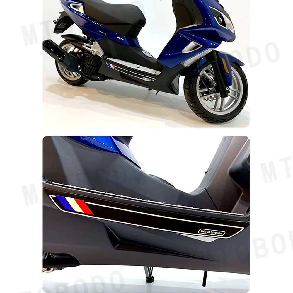 Scooter pour Peugeot Django Fiddle version générale moto moulage bande Anti-collision autocollant de protection décoration mode