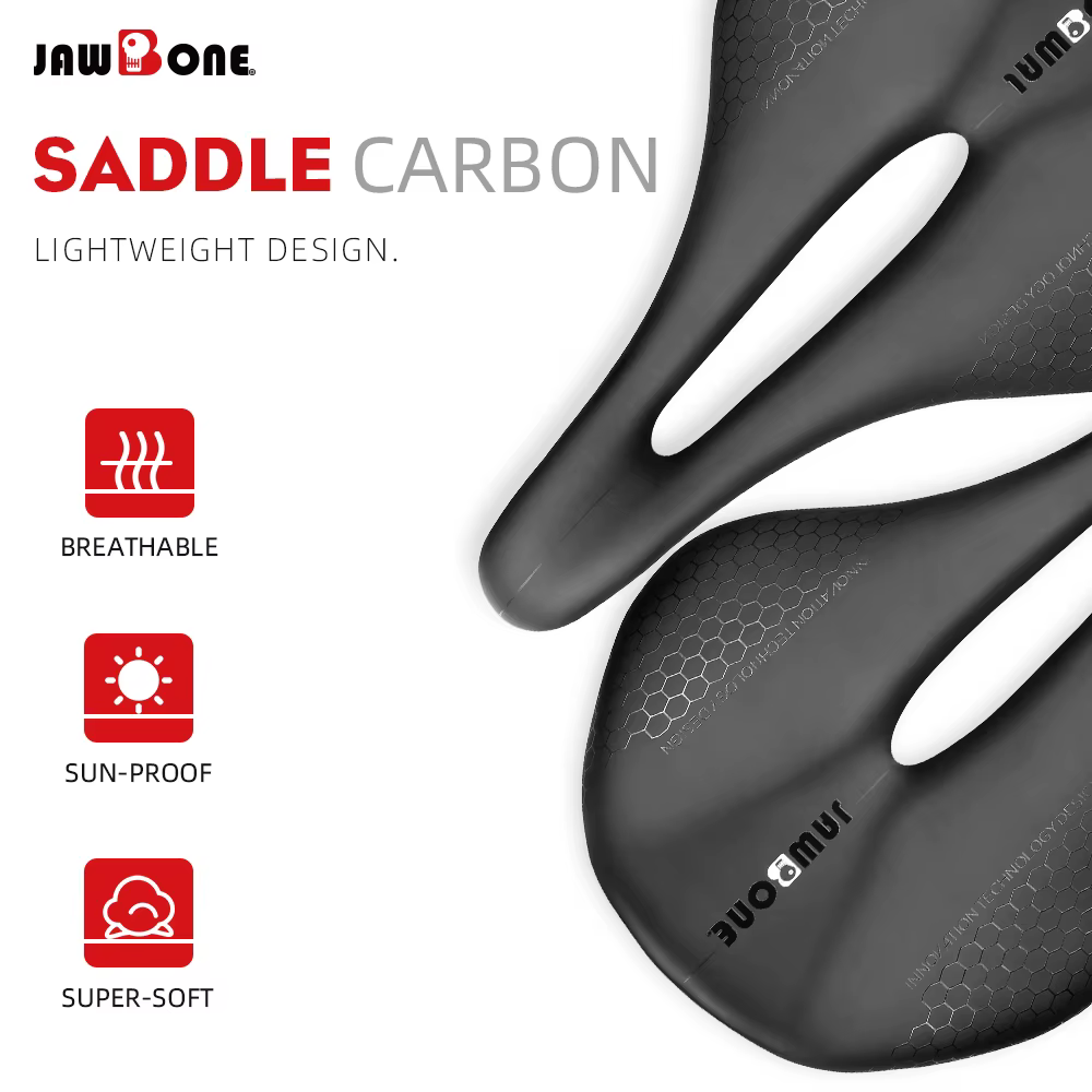 Selle de vélo entièrement en carbone