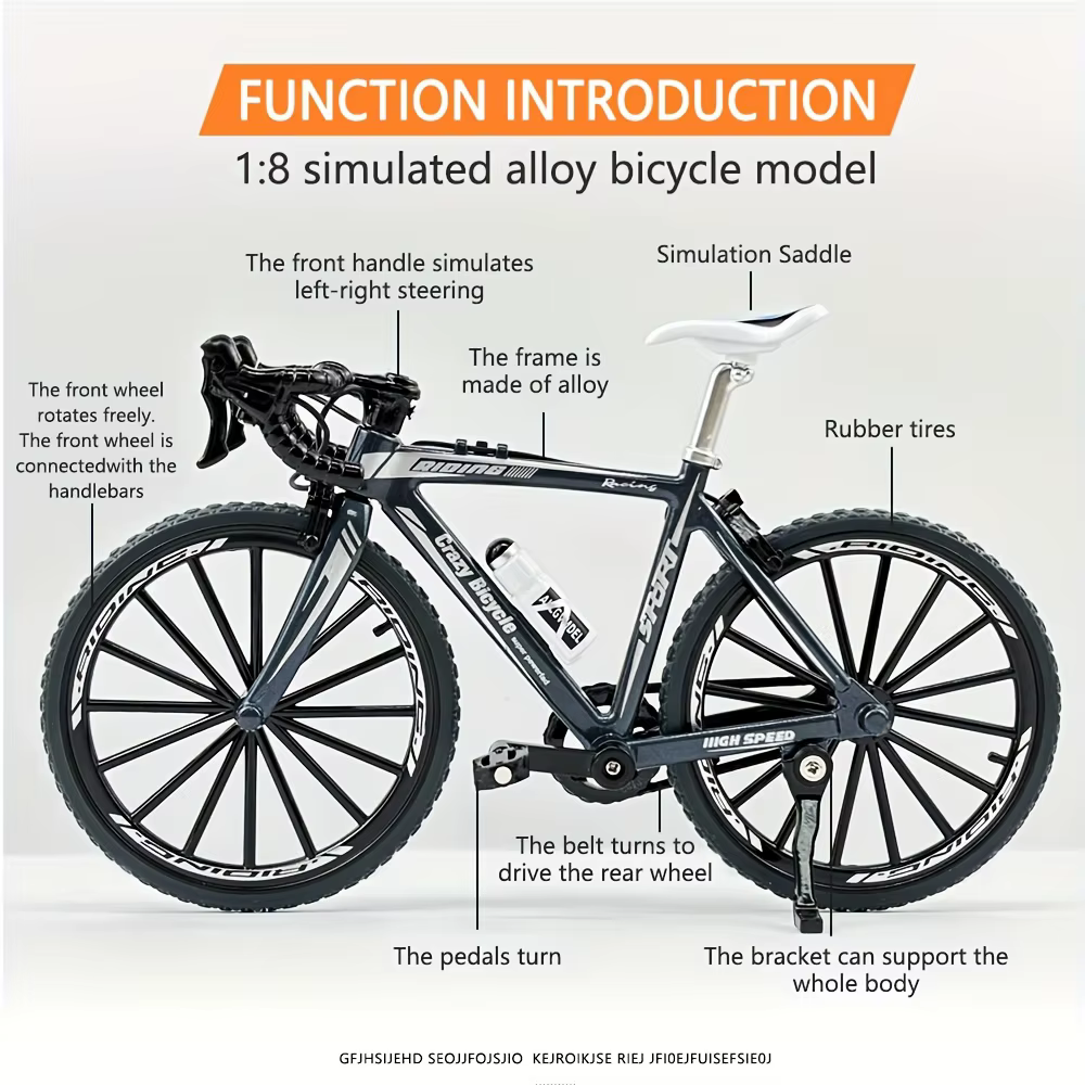 Ornement de modèle de vélo de montagne à monter soi-même