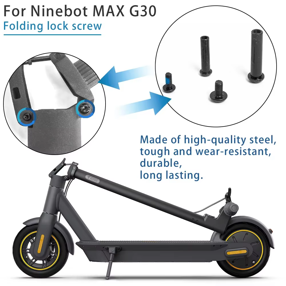 Vis de fixation de base pliable pour trottinette électrique Ninebot MAX G30 G30D