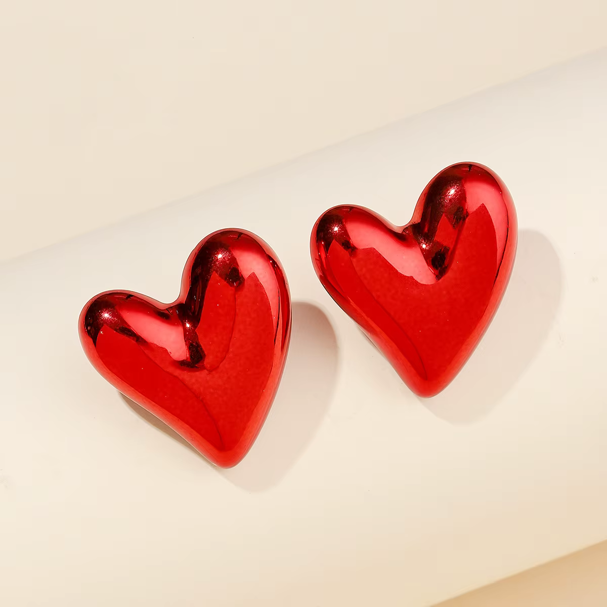 Boucles d'oreilles à la mode pour femmes, accessoires pour la saint-valentin, amour rouge romantique, bijoux à la mode
