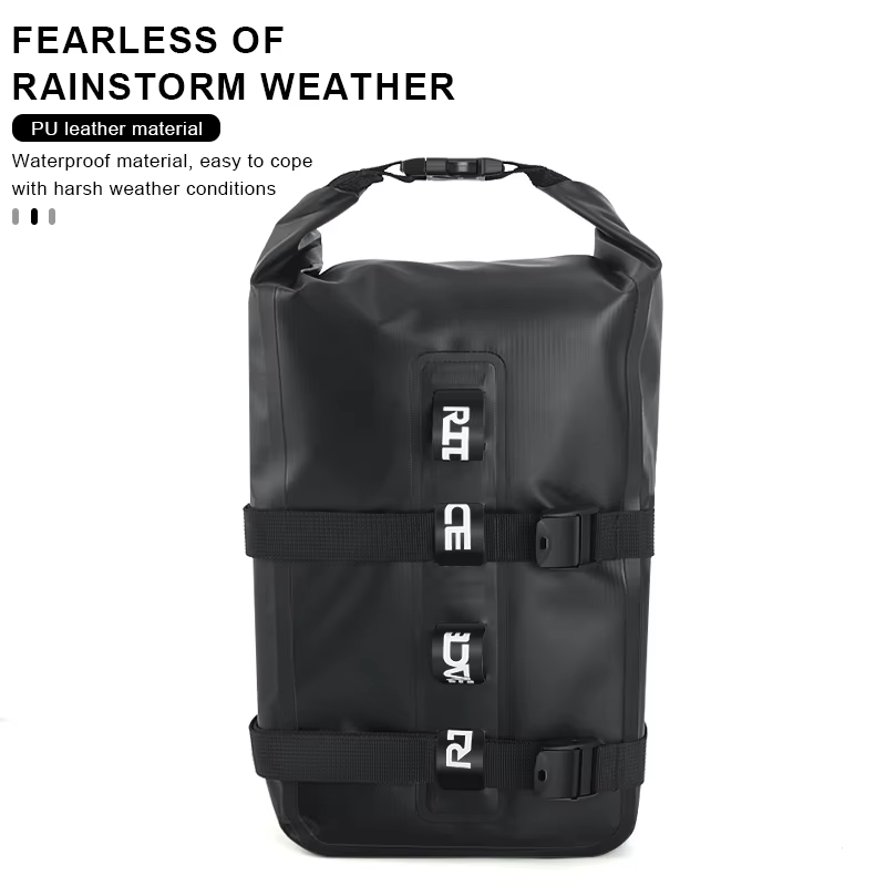 RIDERACE Portable étanche vélo fourche sac PVC 8L en alliage d'aluminium