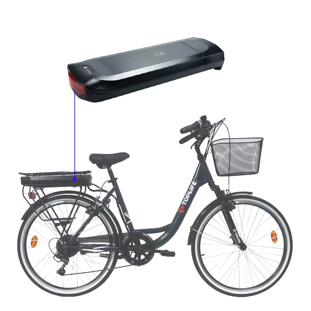 TOPLIFE E-4600 batterie au Lithium assistée électrique 36V 13Ah 17.5Ah 20Ah 468Wh 720Wh remplacement pour vélo de ville 250W 350W 500W