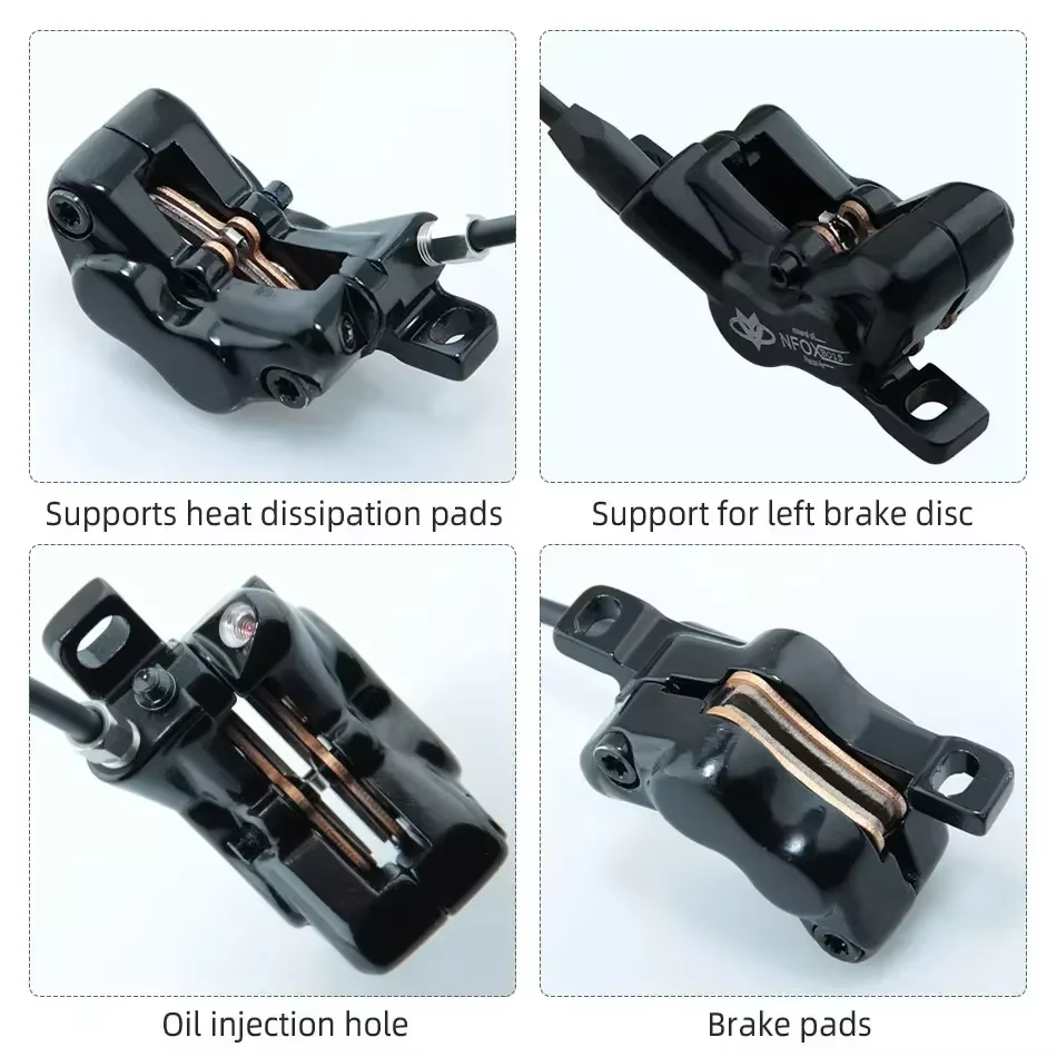 Frein hydraulique à disque à 4 pistons pour vélo électrique pliant