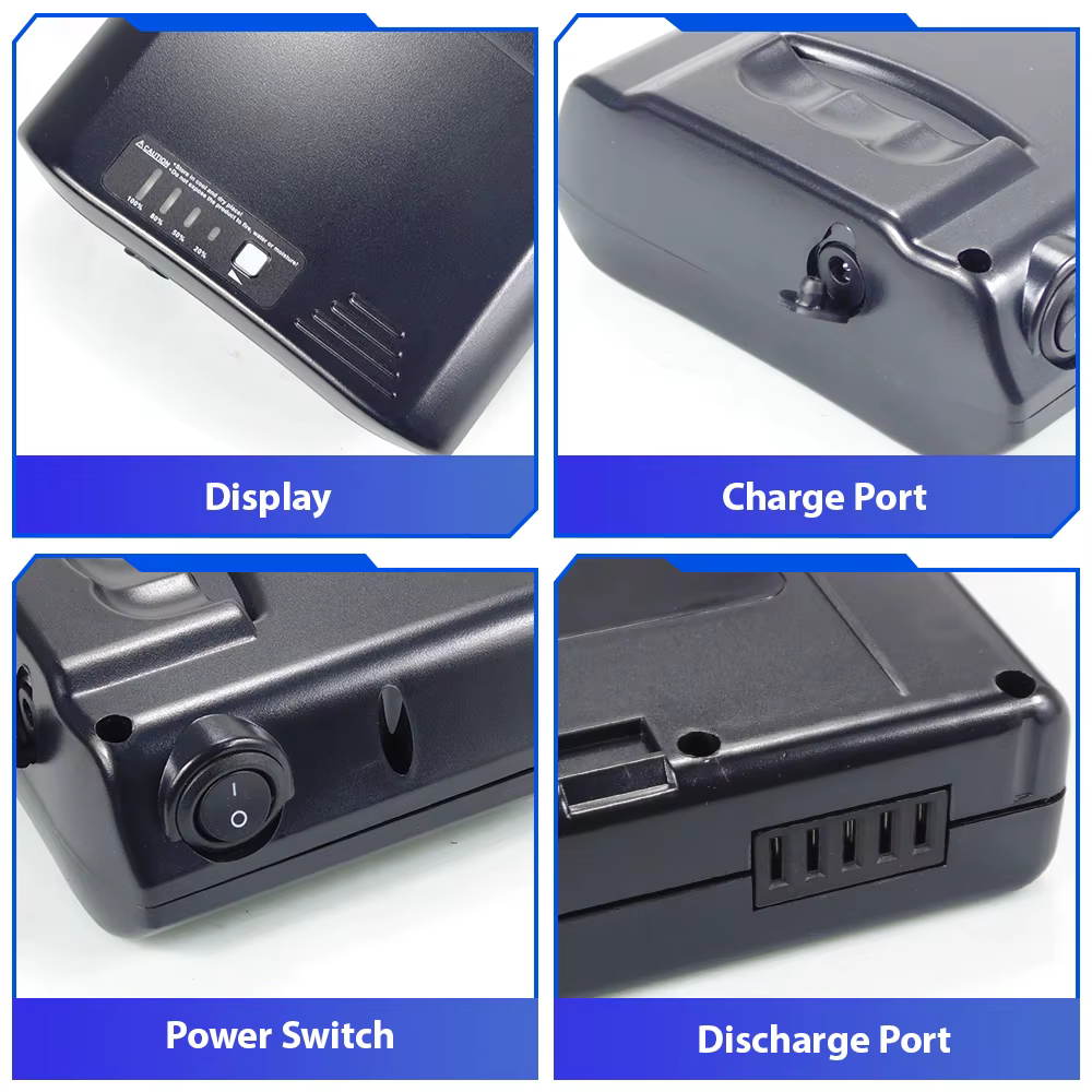 Boîte de batterie pour vélo électrique Fold X X1 K9 Rear Pack 36V 48V pour Shinga BBF Madrid CASE RK-3C O2FEEL EZEGO R4Y Dehawk