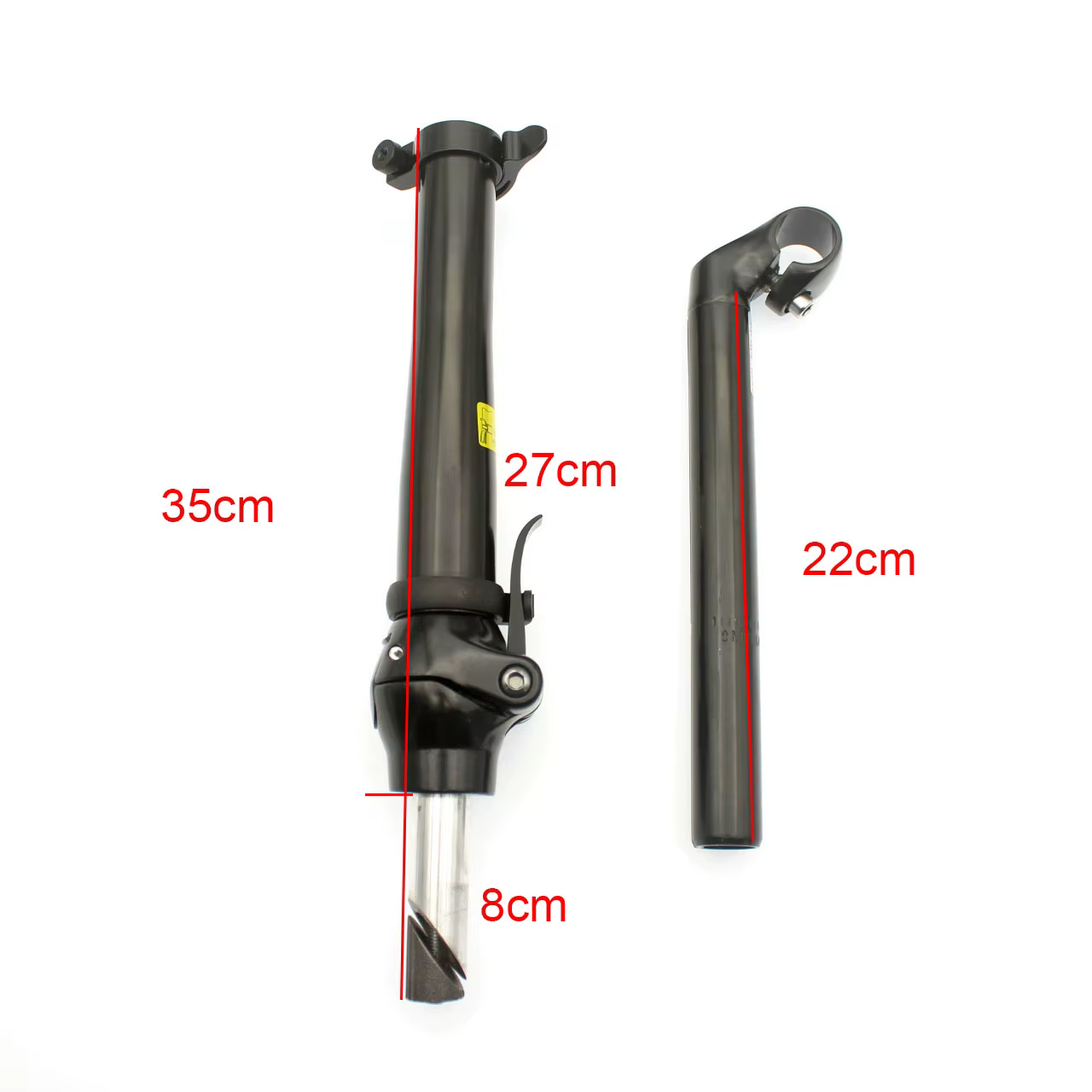 Tige de guidon de Scooter électrique 22.2/25.4mm * 380mm