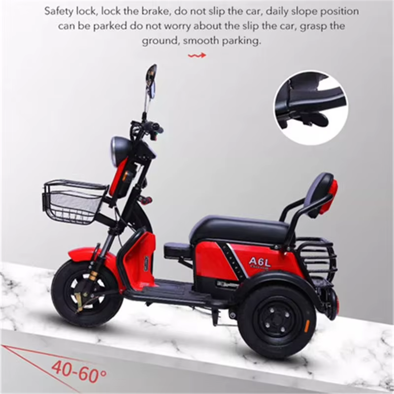 Tricycle électrique avec alarme antivol pour adultes