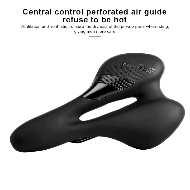 Selle de vélo creuse en cuir PU pour hommes et femmes
