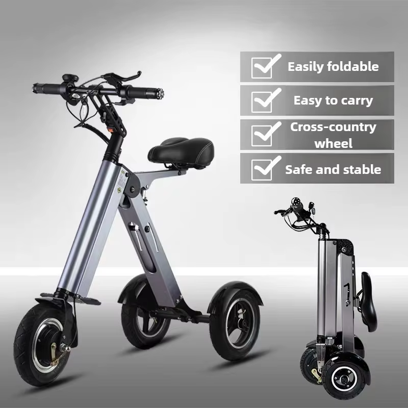 Nouveau Mini petit Tricycle électrique pliable Portable personnes âgées équitation trajet Scooter