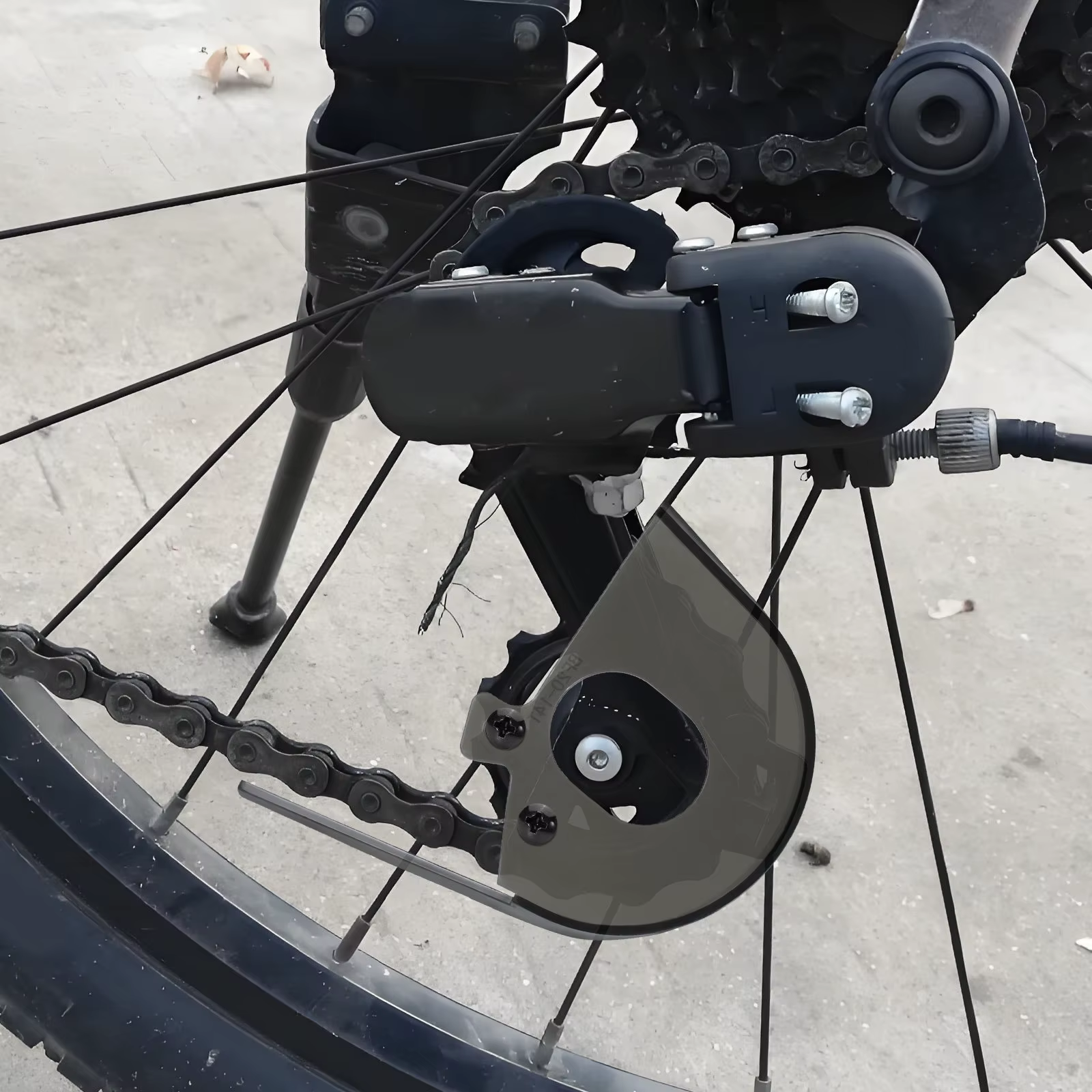 Lot de 2 protections de chaîne de vélo noires