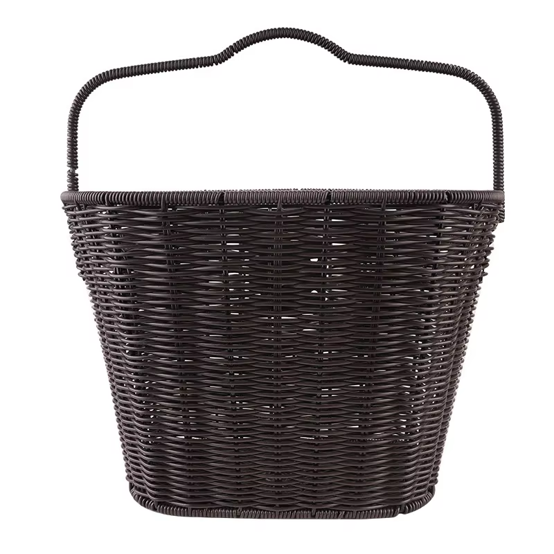 Panier de vélo tissé amovible