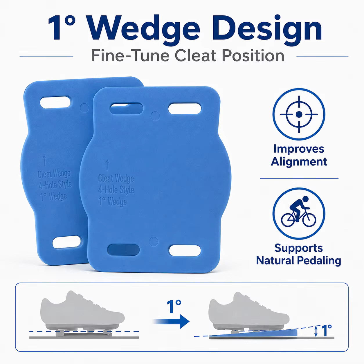 Cales de taquet de raccord de vélo pour Shimano Road SPD-SL & vtt SPD ATAC SpeedPlay manivelle Bros crampons 8 pièces/pa