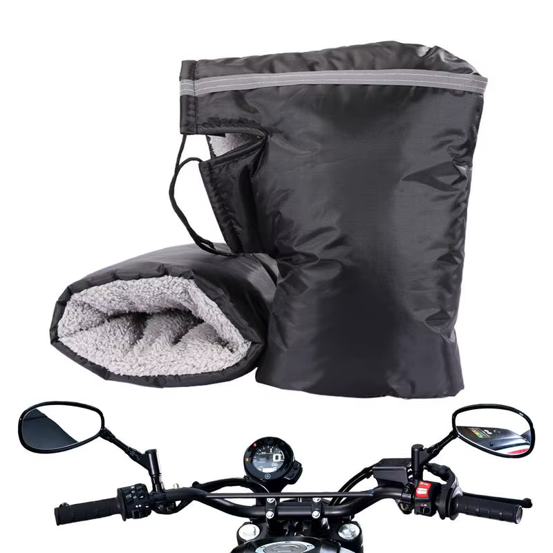 Gants de guidon de moto coupe-vent chauds