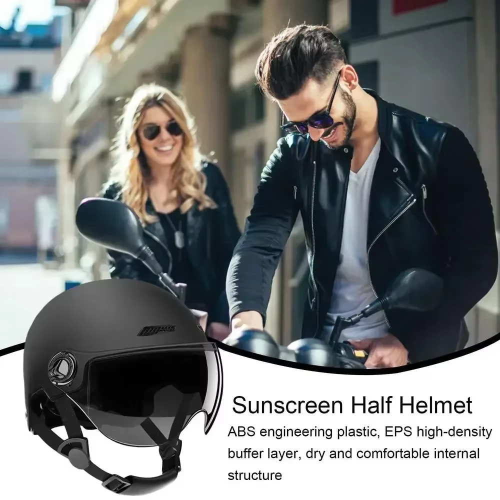 Casque de vélo léger avec lunettes pour adulte