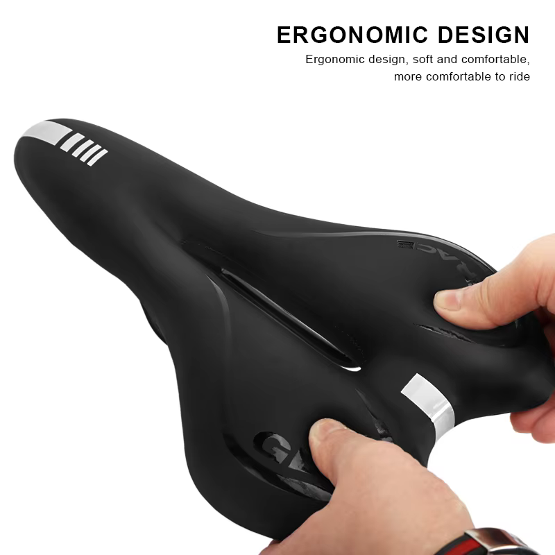 Selle de vélo coussin en Silicone siège de cyclisme Surface en cuir PU rempli de silice Gel TimeTrial