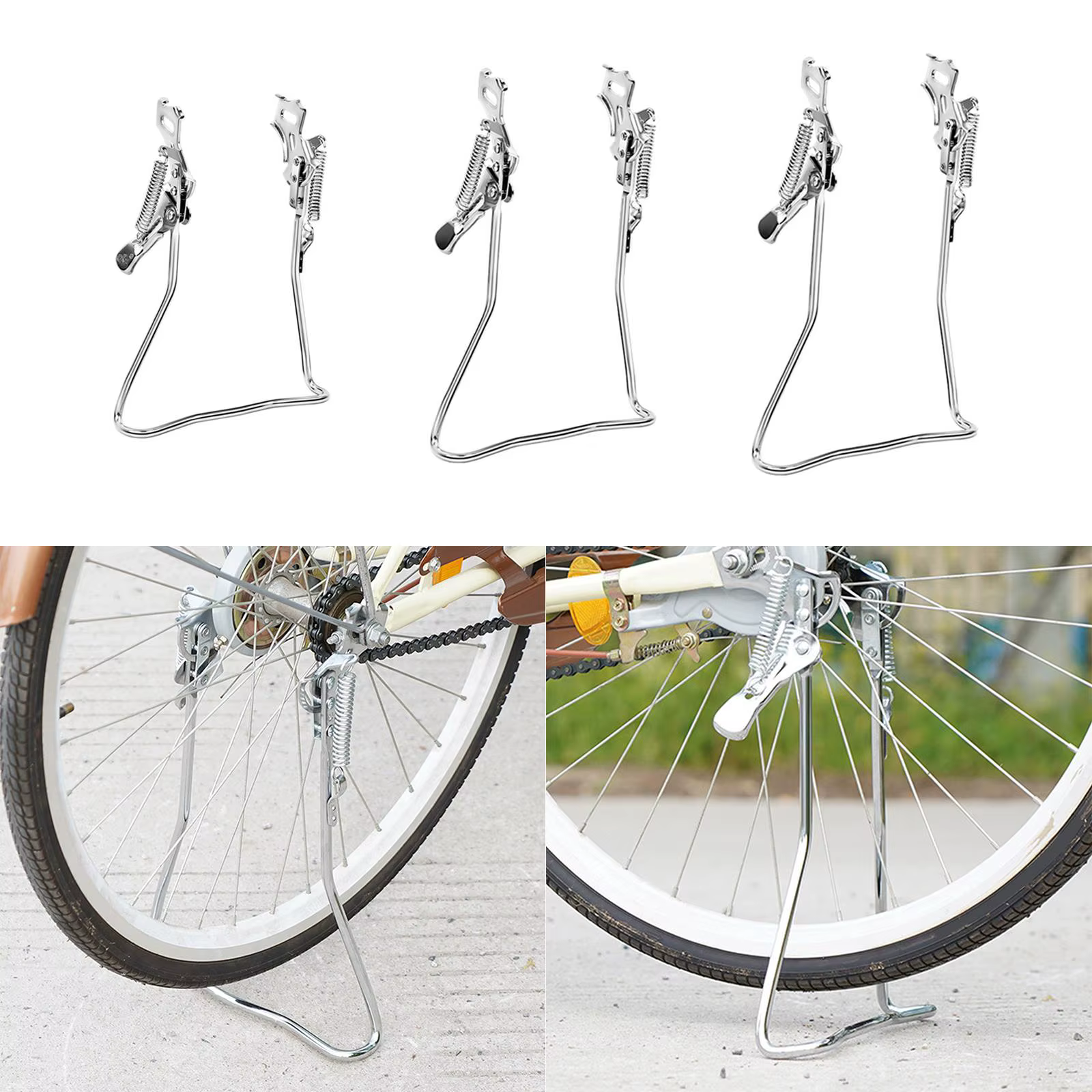 Béquille centrale réglable de remplacement pour vélo
