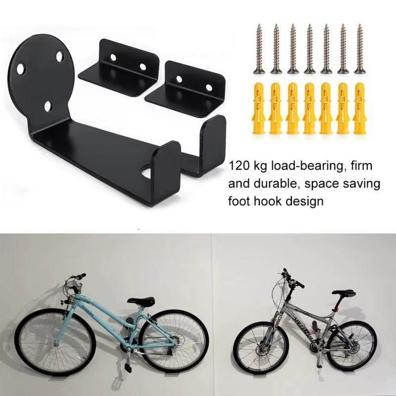 Support mural robuste pour vélo – Crochet de rangement pratique pour VTT