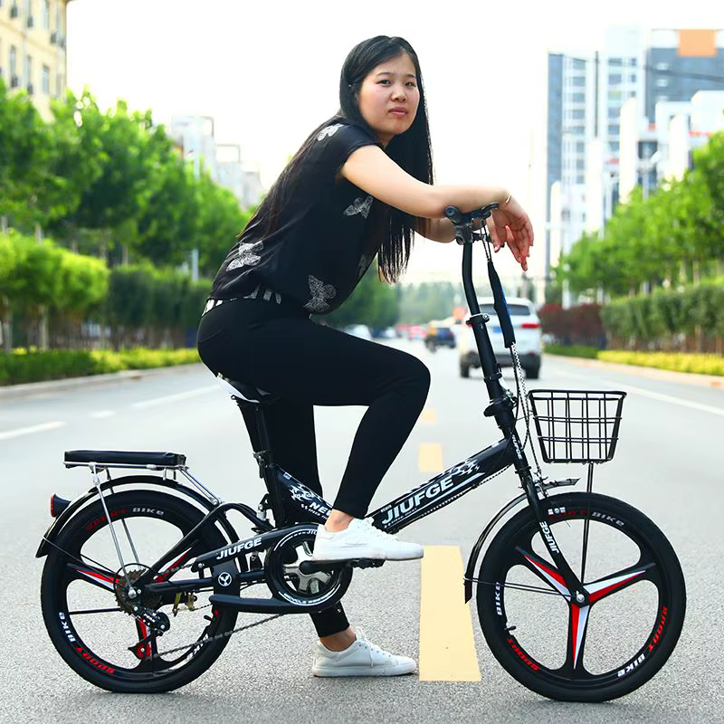 Installation gratuite vélo pliant 20 pouces adulte hommes et femmes ultra léger portable vitesse variable mini