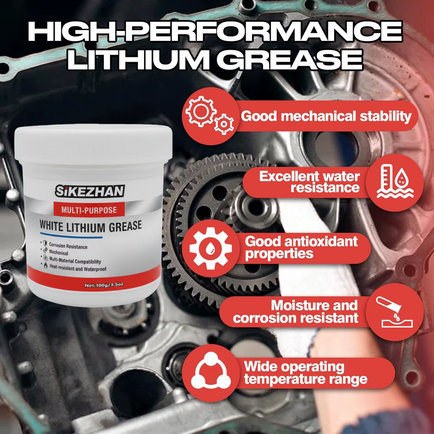 Graisse au lithium blanche 3