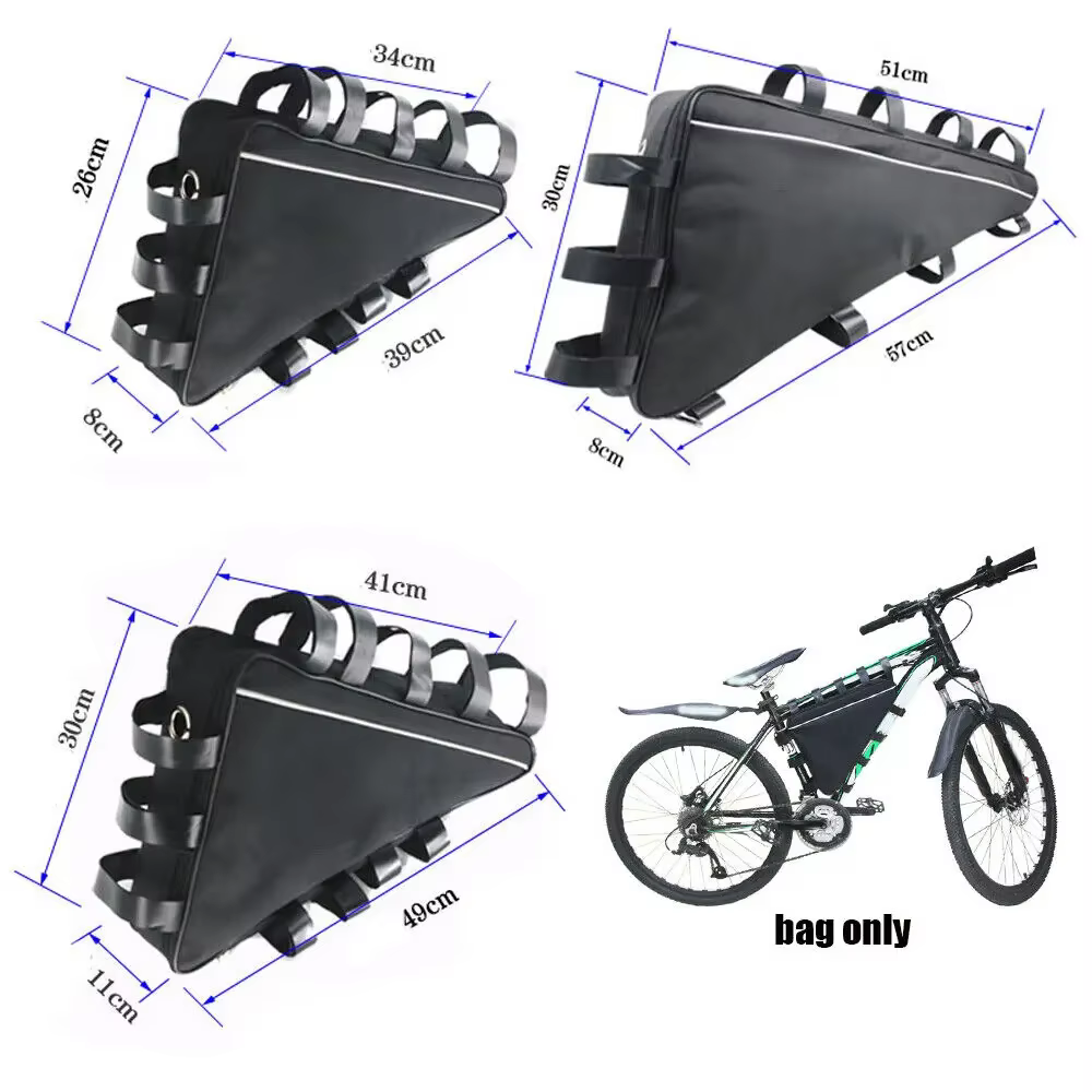 Sac triangulaire pour cadre de vélo de montagne électrique