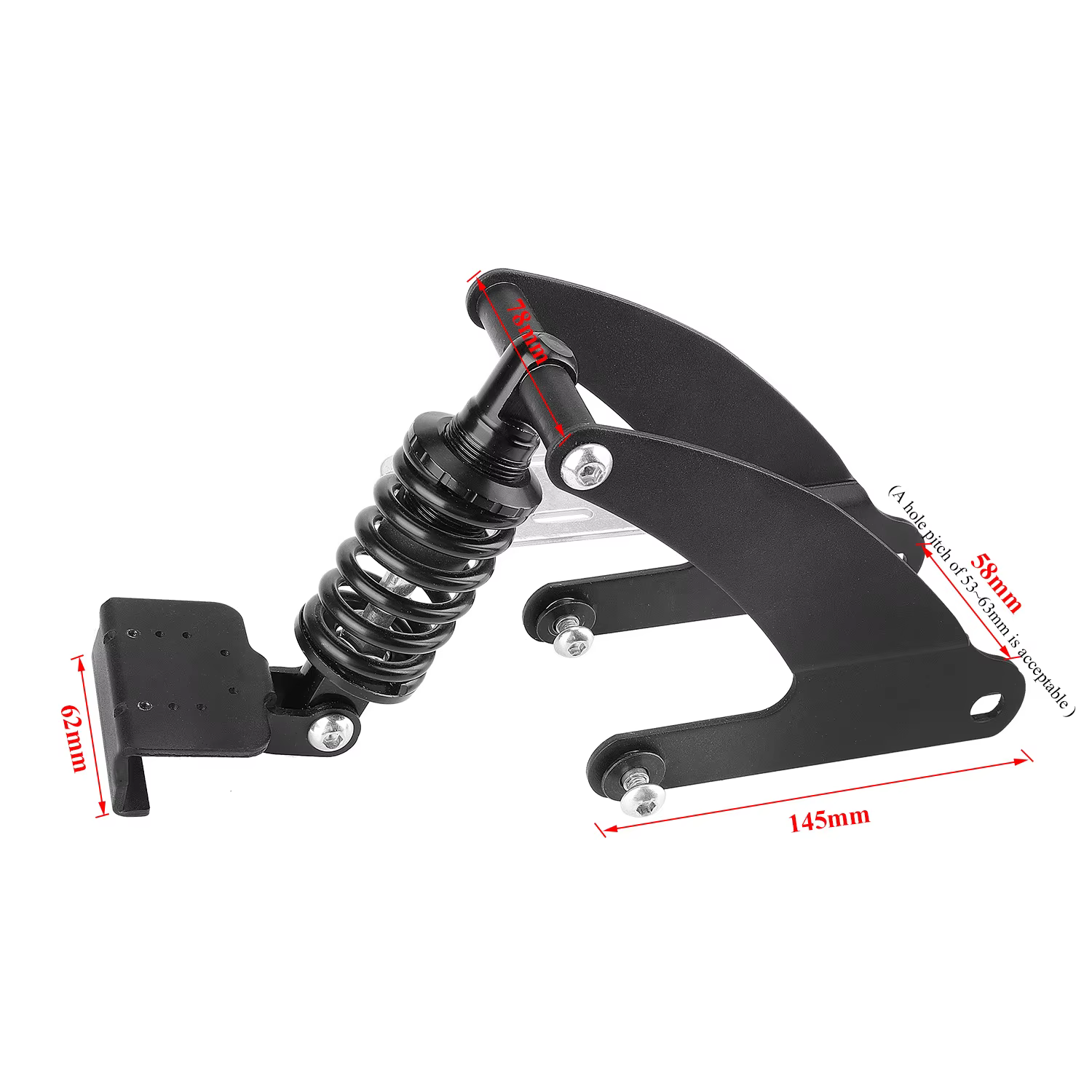 Convient aux scooters Ninebot ES2/ES4/ES5ES avec installation non destructive de ressorts de suspension arrière et amortisseurs