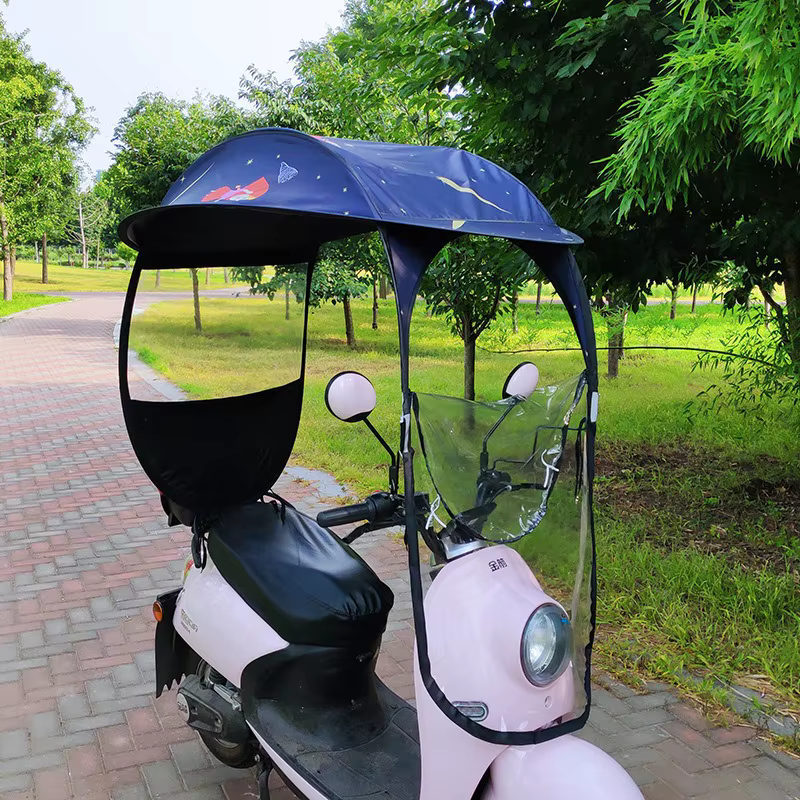 Pare-soleil universel coupe-vent et imperméable pour vélo électrique