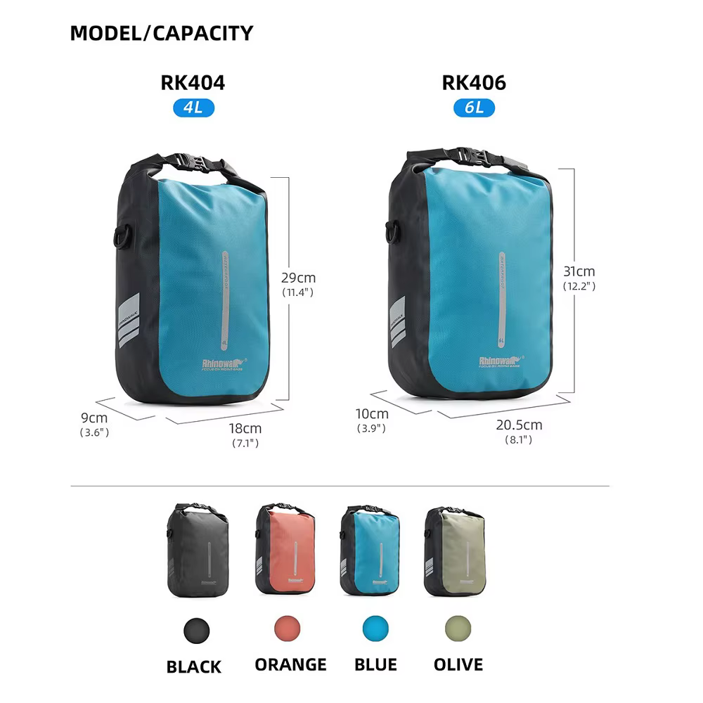 Bal inowalk-Sac de vélo étanche pour fourche à dégagement rapide, sacoche avant pour scooter électrique, accessoires de vélo, 4-6L