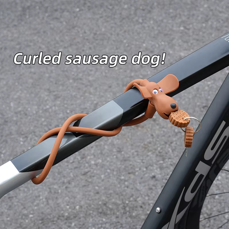 Serrure de vélo créative pour chiot