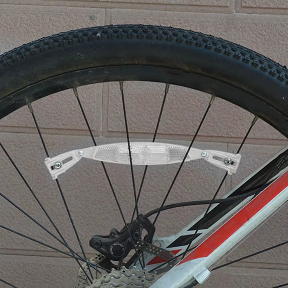 1 paire de réflecteurs de rayons de vélo ABS