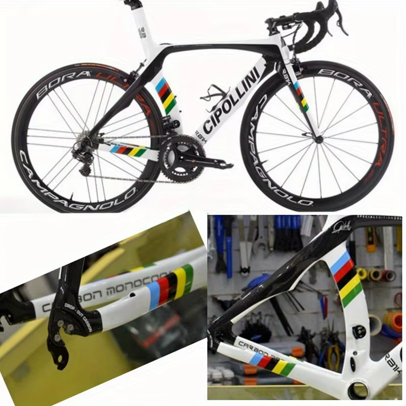 Un autocollant pour cadre de vélo