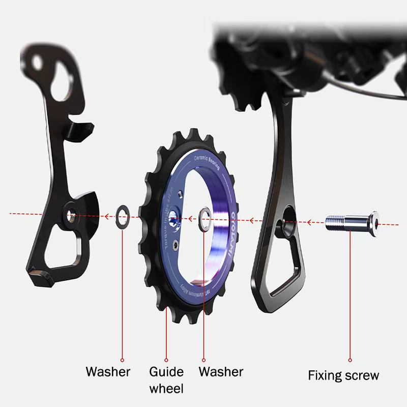 Pièces automobiles pour vélos de route R8000 R7000 L-TWOO ERX ER9 R9 R7 – Roue de poulie creuse 18T pour dérailleur arrière avec roulement en céramique