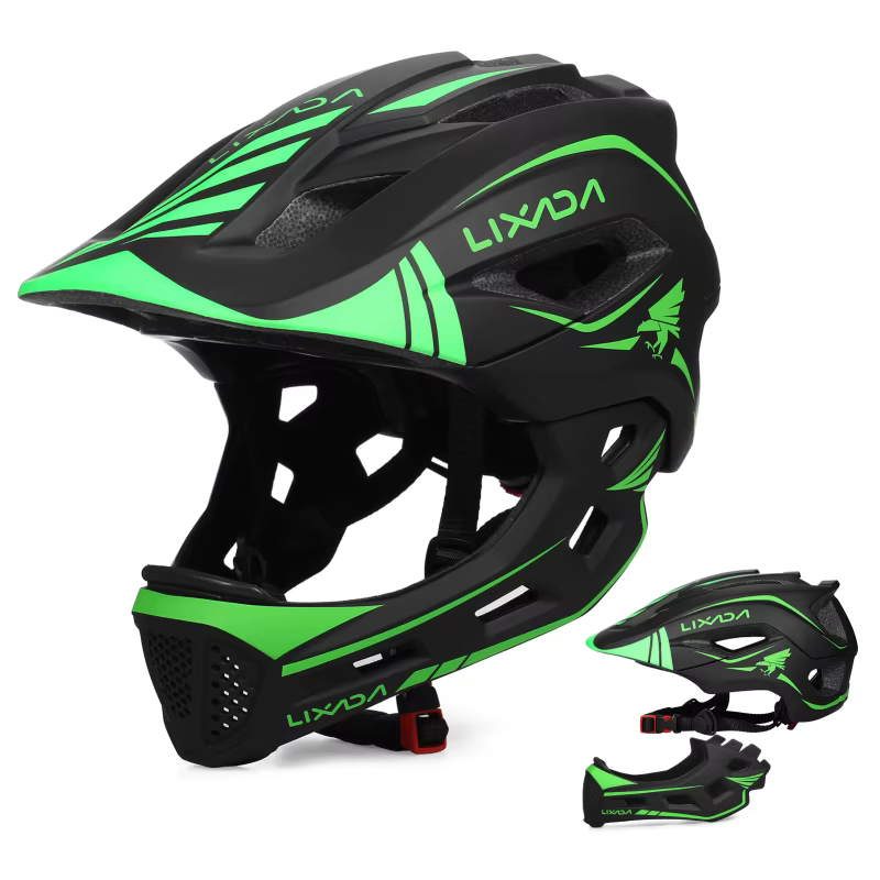 Casque intégral amovible avec poignées pour enfants