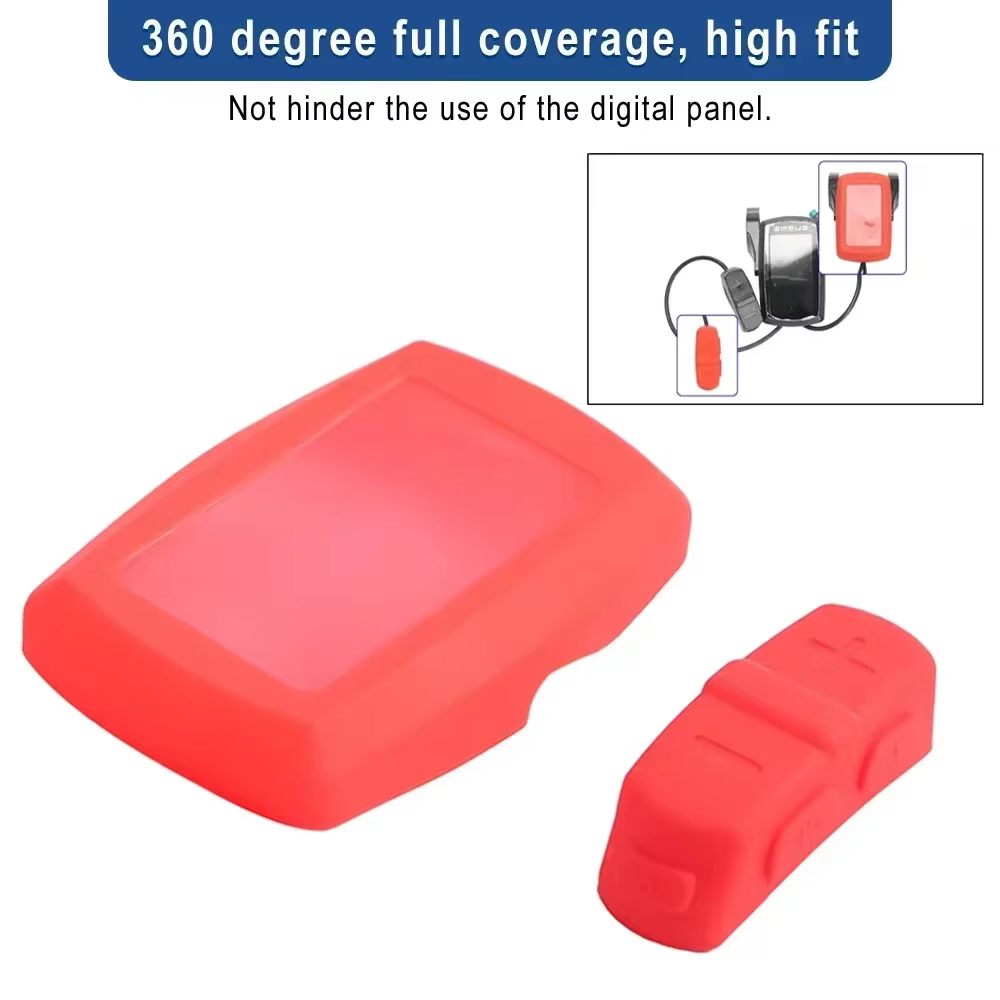 Couvercle de protection en Silicone pour écran de vélo électrique Engwe EP-2 Pro/Engine Pro, couvercle anti-poussière pour jauge d'accélérateur de vitesse