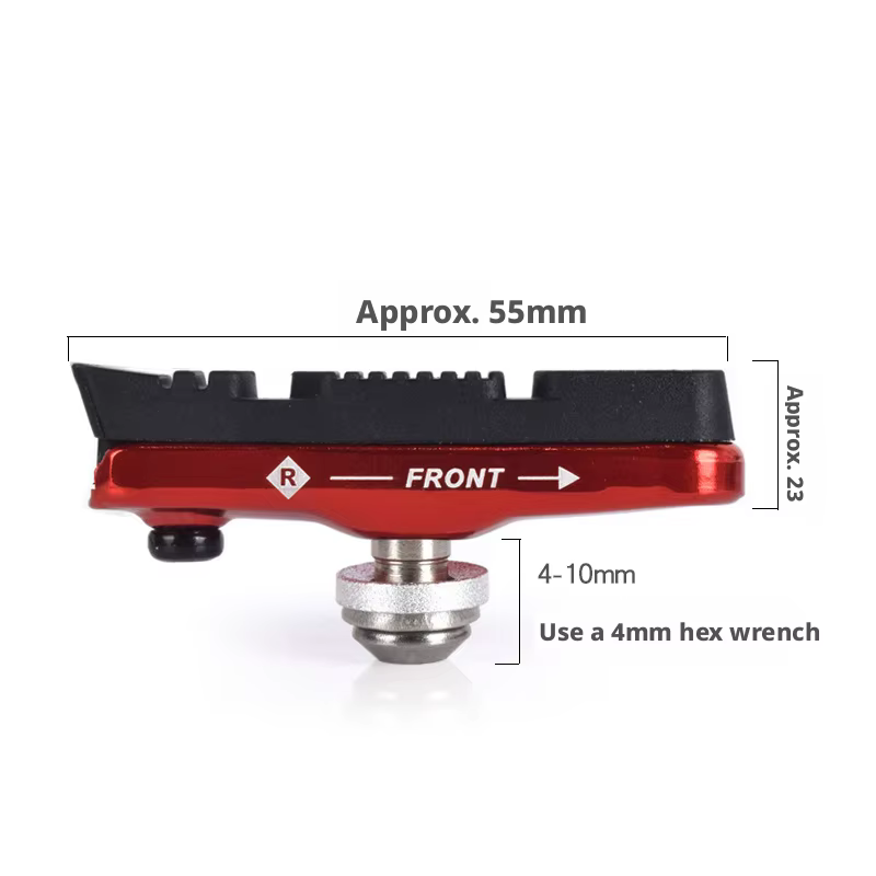 Plaquettes de frein de vélo avec rainure anti-boue
