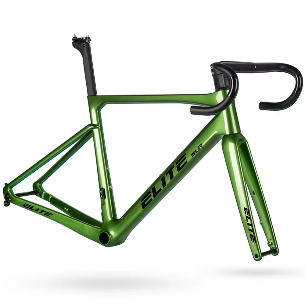 ELITE cadre de vélo de route carbone 47/49/51/54/56cm T47 frein à disque Ultra léger tige de selle pièces de cyclisme