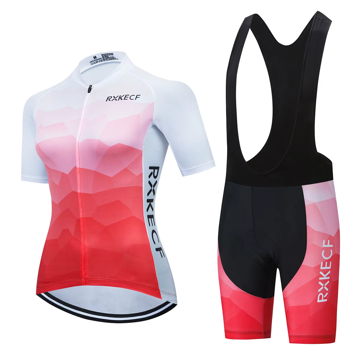 RXKECF Pro 2023 femme manches courtes cyclisme Maillot ensemble tenue de sport vélo vêtements Kit vtt