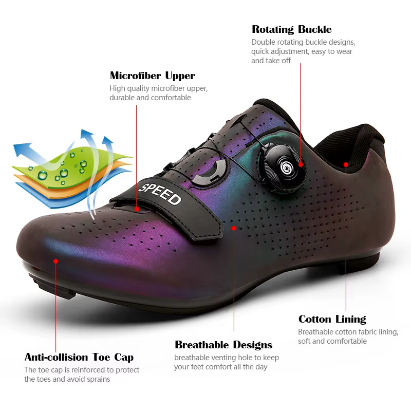 Chaussures de cyclisme pour hommes et femmes