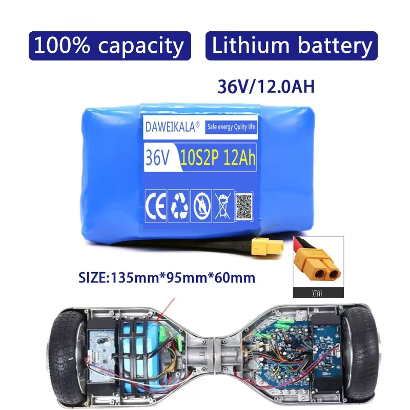 Mise à niveau de la batterie 36V 12000mAh