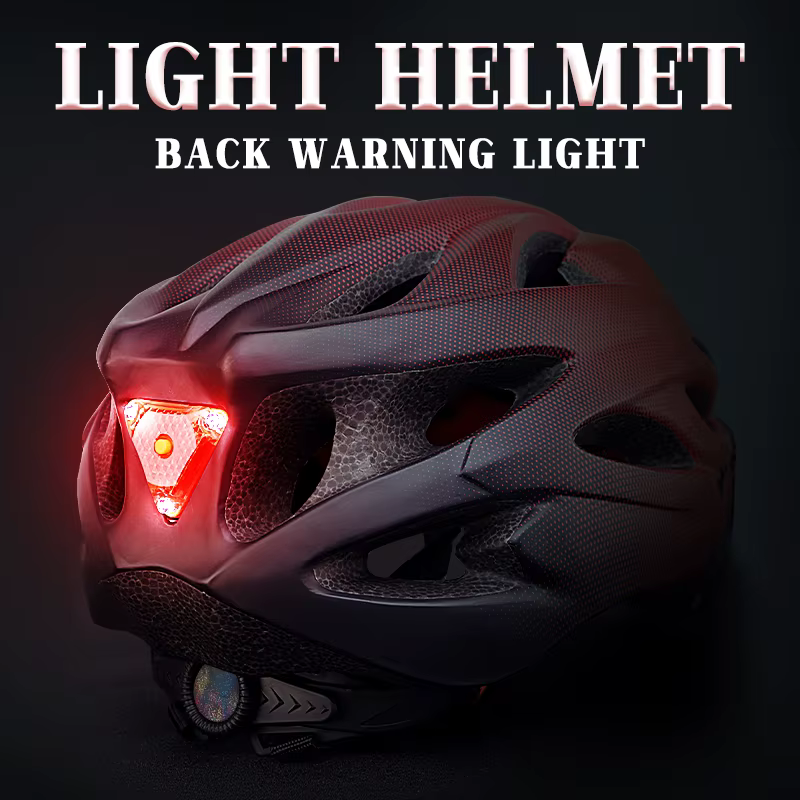 Casque de vélo adulte X-TIGER avec feu arrière LED