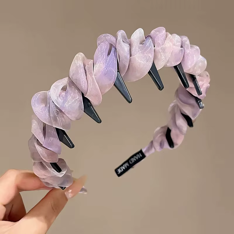 Serre-tête élégant et chic pour femme, style bohème vintage, accessoire pour cheveux, idéal pour soirées, mariages, rendez-vous et week-ends.