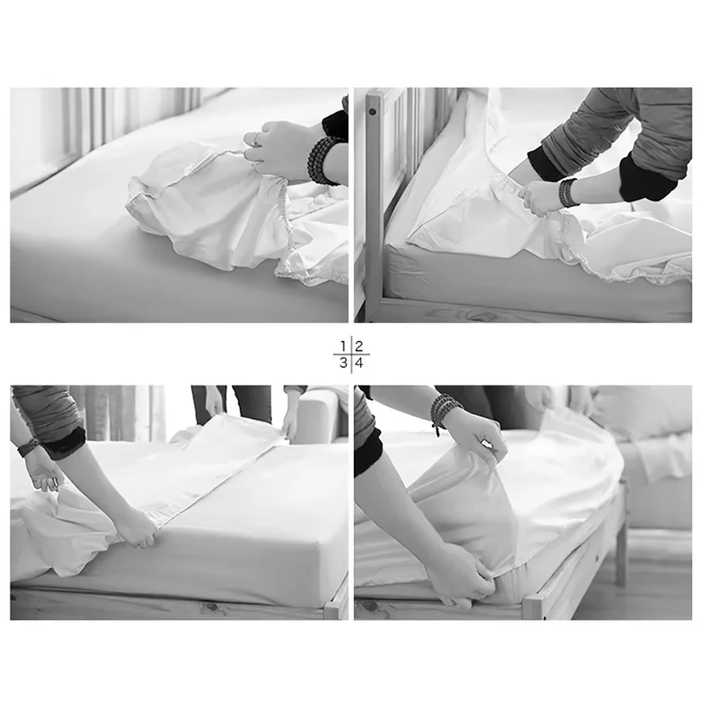 Drap-housse personnalisé à partir de photos, draps de lit personnalisés pour la décoration intérieure, couverture de lit bricolage personnalisée, poche profonde, sans taie d'oreiller